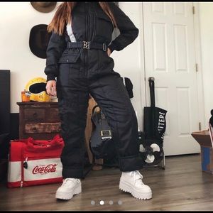 Black Snowsuit onesies